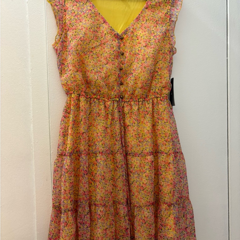 Brand new City Studio Floral Pink and Yellow Dress